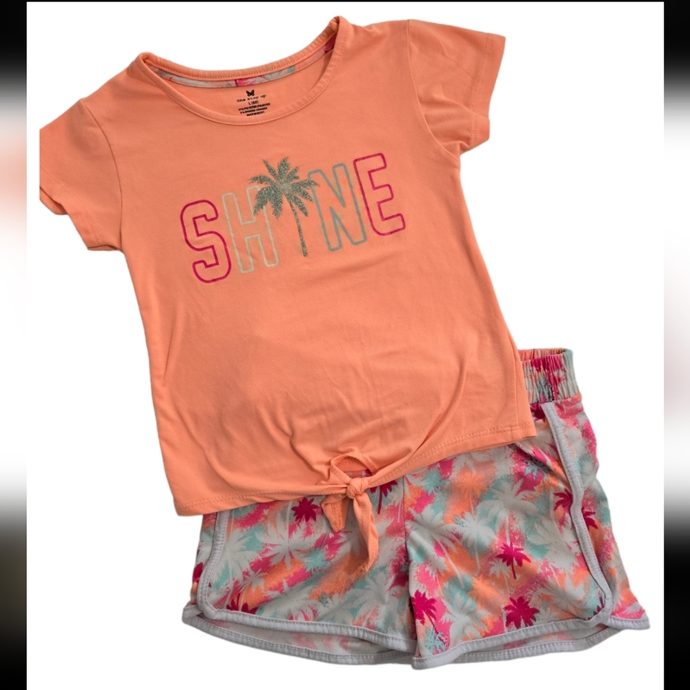 One Step Up 'SHINE' Palm Summer Outfit Girls Size 6x